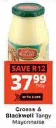 Checkers Crosse & Blackwell Tangy Mayonnaise offer