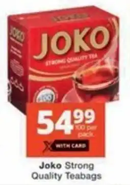Checkers Joko Strong Quality Teabags offer