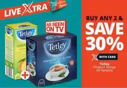 Checkers Tetley Product Range All Variants offer