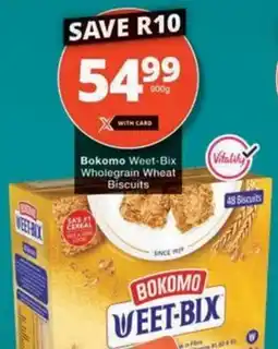 Checkers Bokomo Weet-Bix Wholegrain Wheat Biscuits offer