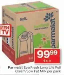 Checkers Parmalat EverFresh Long Life Full Cream/ Low Fat Milk offer