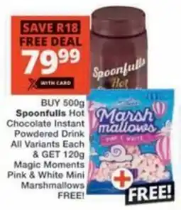 Checkers Spoonfulls Hot Chocolate Instant Powdered Drink offer