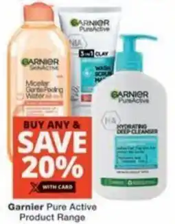 Checkers Garnier Pure Active Product Range offer