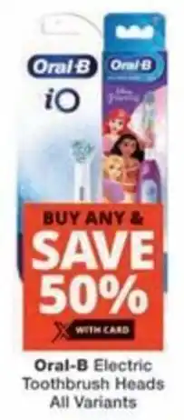 Checkers Oral-B Electric Toothbrush Heads All Variants offer