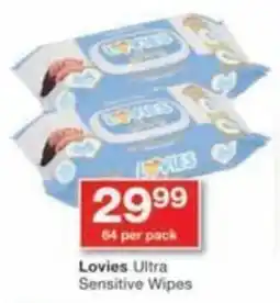 Checkers Lovies Ultra Sensitive Wipes offer