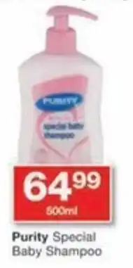 Checkers Purity Special Baby Shampoo offer