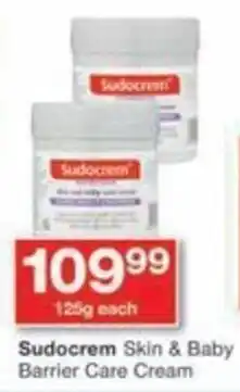 Checkers Sudocrem Skin & Baby Barrier Care Cream offer