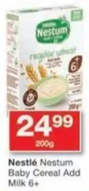 Checkers Nestlé Nestum Baby Cereal Add Milk 6+ offer