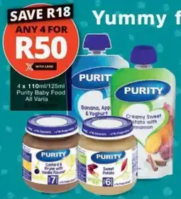 Checkers Purity Baby Food offer