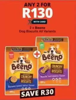 Checkers Beeno Dog Biscuits All Variants offer