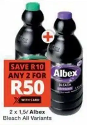Checkers Albex Bleach All Variants offer