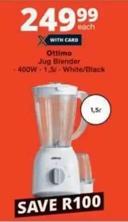Checkers Ottimo Jug Blender offer