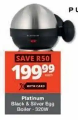 Checkers Platinum Black & Silver Egg Boiler offer