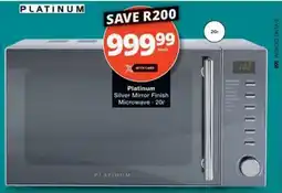 Checkers Platinum Silver Mirror Finish Microwave offer