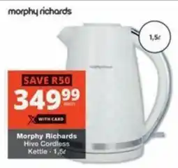 Checkers Morphy Richards Hive Cordless Kettle offer