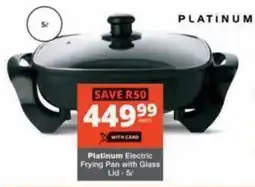 Checkers Platinum Electric Frying Pan with Glass Lid offer