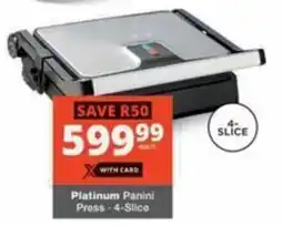 Checkers Platinum Panini Press offer