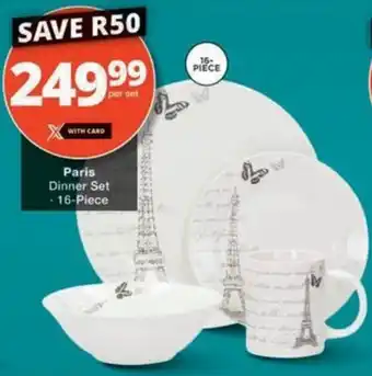 Checkers Paris Dinner Set offer