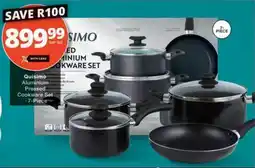 Checkers Quisimo Aluminium Pressed Cookware Set offer