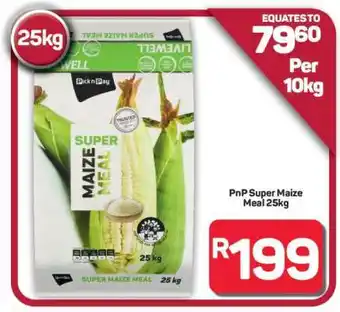 Pick n Pay Hypermarket PnP Super Maize Meal 25kg offer