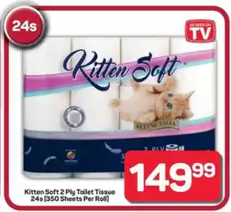 Pick n Pay Hypermarket Kitten Soft 2 Ply Toilet Tissue 24s offer