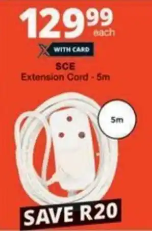 Checkers SCE Extension Cord offer