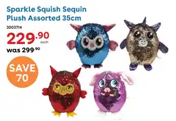 ToysRUs Sparkle Squish Sequin Plush Assorted offer