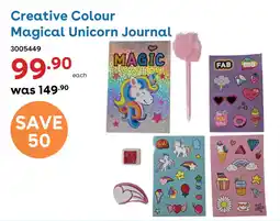 ToysRUs Creative Colour Magical Unicorn Journal offer