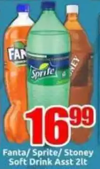 Three Star Cash and Carry Fanta/ Sprite/ Stoney Soft Drink Asst offer