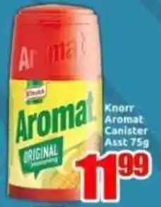 Three Star Cash and Carry Knorr Aromat Canister Asst offer
