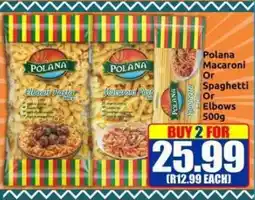 Three Star Cash and Carry Polana Macaroni Or Spaghetti Or Elbows offer