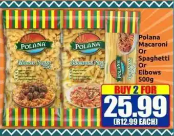 Three Star Cash and Carry Polana Macaroni Or Spaghetti Or Elbows offer