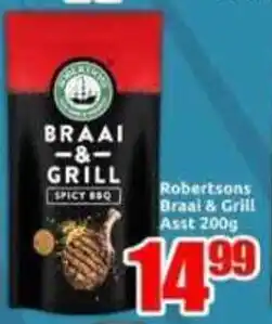Three Star Cash and Carry Robertsons Braai & Grill Asst offer