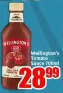 Three Star Cash and Carry Wellington's Tomato Sauce offer