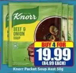 Three Star Cash and Carry Knorr Packet Soup Asst offer
