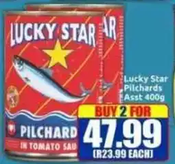 Three Star Cash and Carry Lucky Star Pilchards offer
