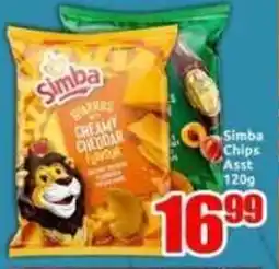 Three Star Cash and Carry Simba Chips Asst offer