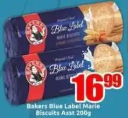Three Star Cash and Carry Bakers Blue Label Marie Biscuits Asst offer