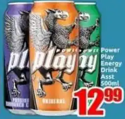 Three Star Cash and Carry Power Play Energy Drink Asst offer