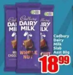 Three Star Cash and Carry Cadbury Dairy Milk Slab offer