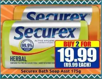Three Star Cash and Carry Securex Bath Soap Asst offer