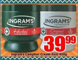 Three Star Cash and Carry Ingram's Camphor Cream Asst offer