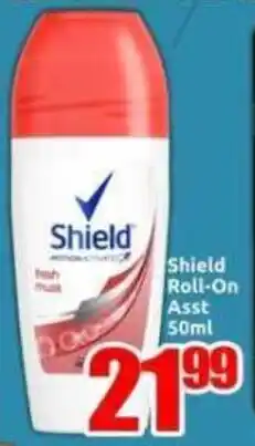 Three Star Cash and Carry Shield Roll-On Asst offer