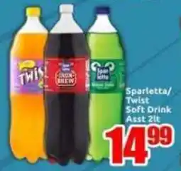 Three Star Cash and Carry Sparletta/ Twist Soft Drink Asst offer