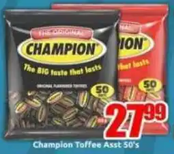 Three Star Cash and Carry Champion Toffee Asst offer