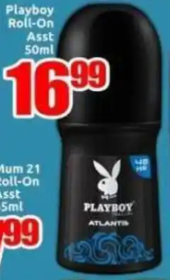 Three Star Cash and Carry Playboy Roll-On Asst offer