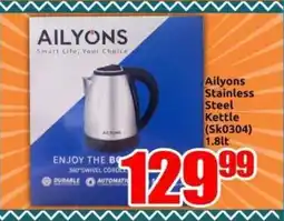 Three Star Cash and Carry Ailyons Stainless Steel Kettle offer
