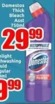 Three Star Cash and Carry Domestos Thick Bleach Asst offer