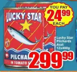 Three Star Cash and Carry Lucky Star Pilchards Asst offer