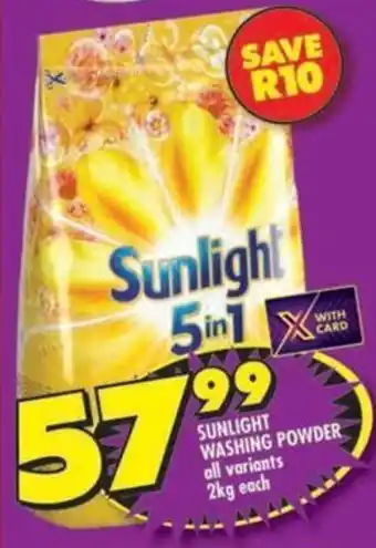 Shoprite Sunlight washing powder offer